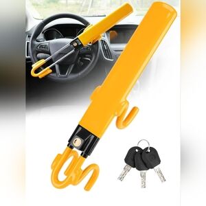Steering Wheel Lock - Heavy Duty Antitheft Device and Car Security Lock
